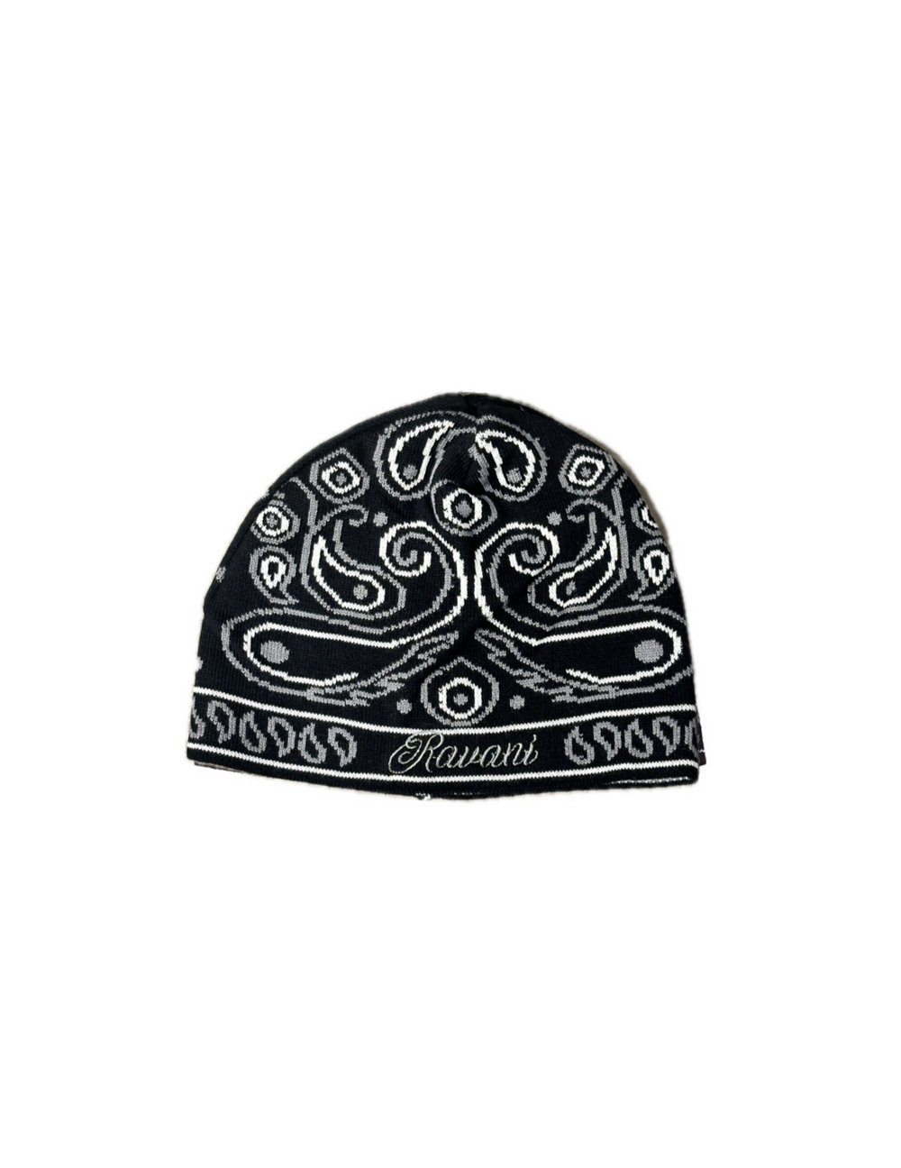 Paisley Beanie Black