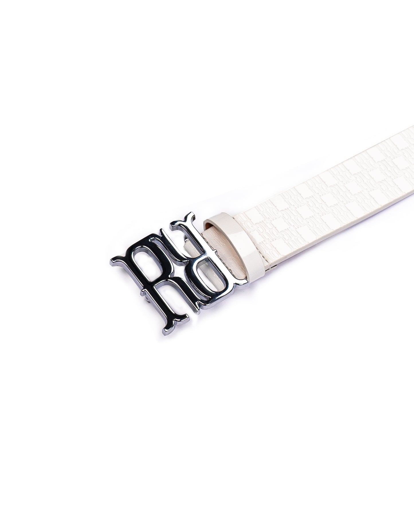 RR Monogram Belt shiny White