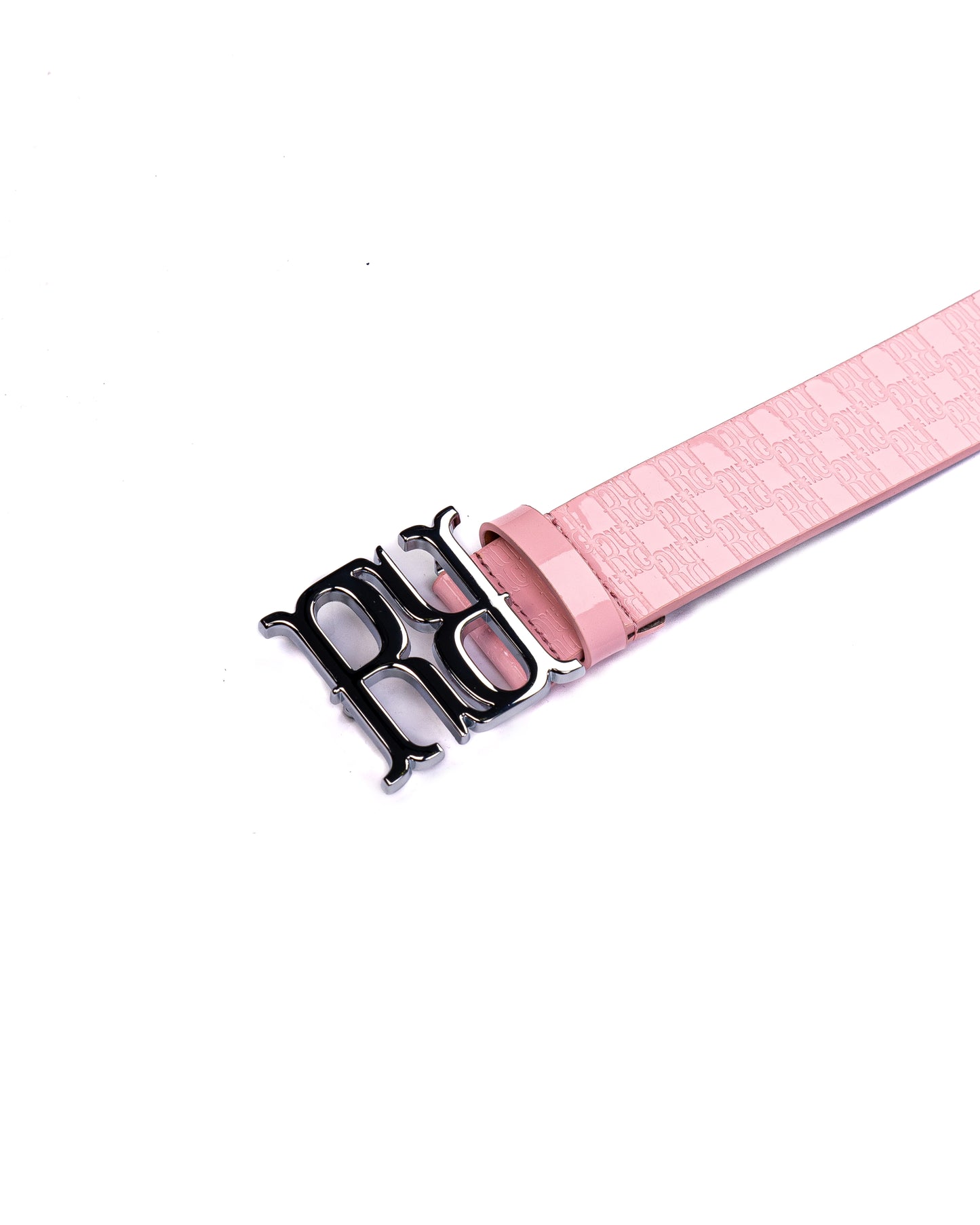 RR Monogram Belt shiny Pink