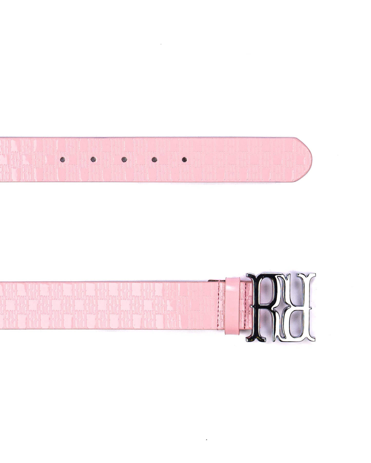 RR Monogram Belt shiny Pink