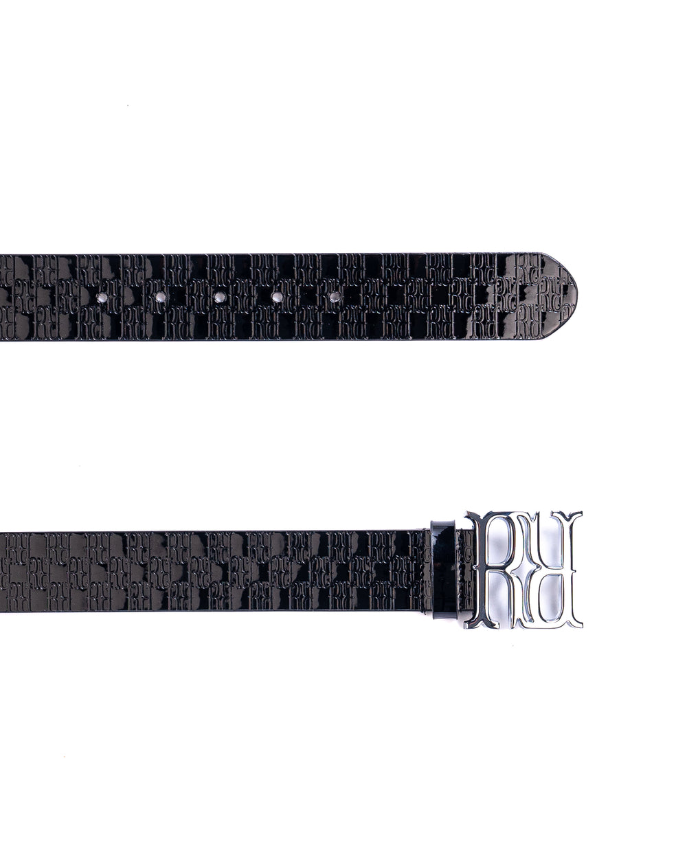 RR Monogram Belt shiny Black