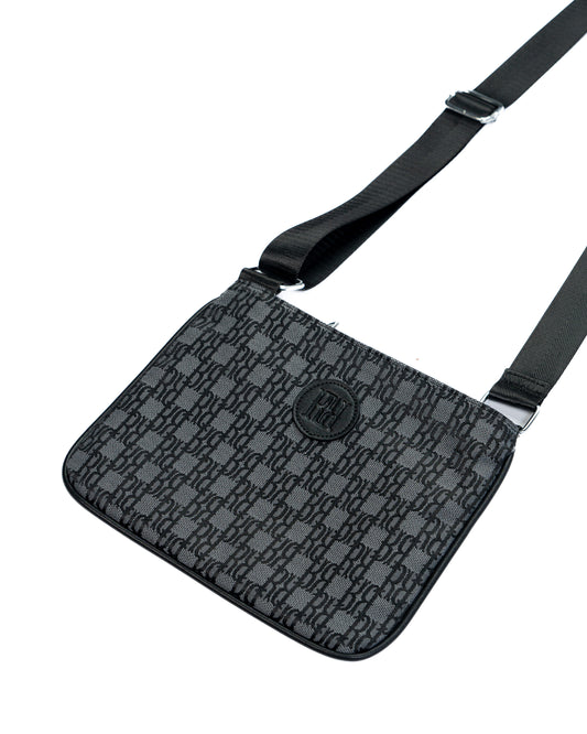 RR Jacquard Monogram shoulder bag Grey