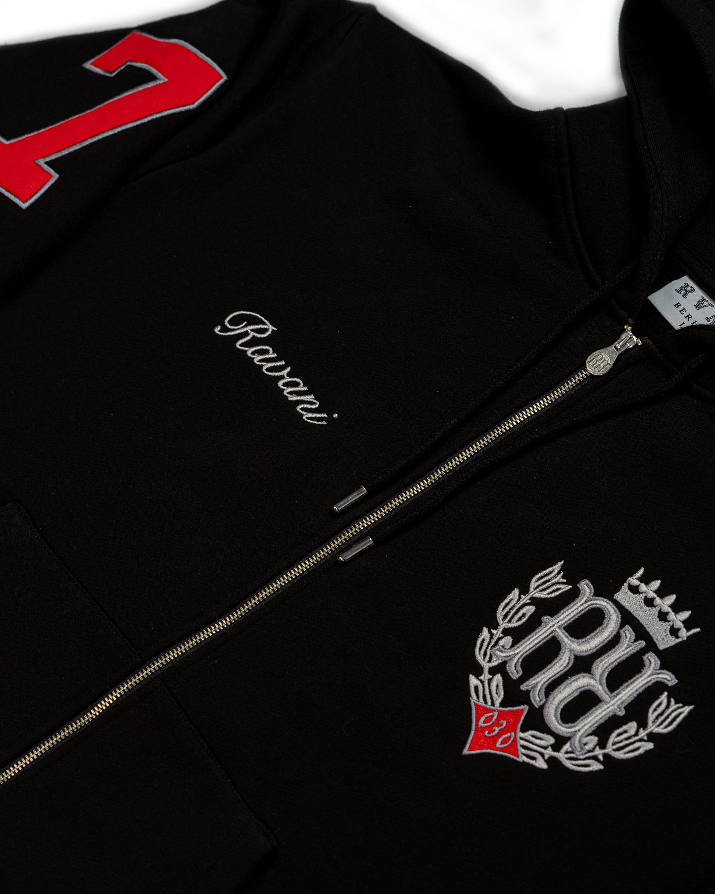 RR Royal Polo zip Hoodie black