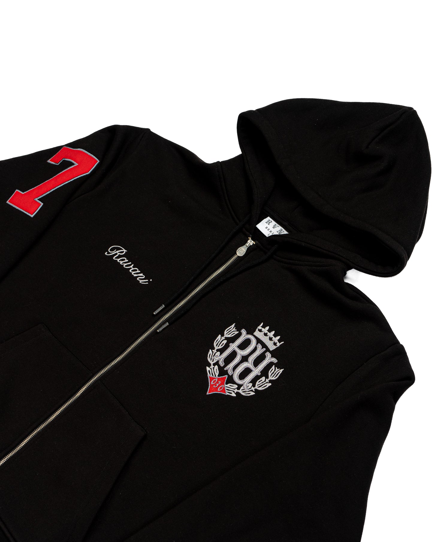 RR Royal Polo zip Hoodie black